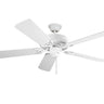Maxim Lighting Basic-Max 52" White Fan White/Light Oak Blades Matte White
