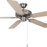 Maxim Lighting Basic-Max 52" Nickel Fan Silver/Maple Blades Satin Nickel/Silver/Maple