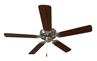 Maxim Lighting Basic-Max 52" Nickel Fan Walnut/Pecan Blades Satin Nickel/Walnut/Pecan