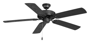Maxim Lighting Basic-Max 52" Outdoor Black Fan Black