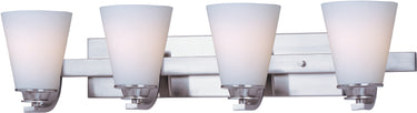 Maxim Lighting Conical 4-Light Bath Vanity Satin Nickel