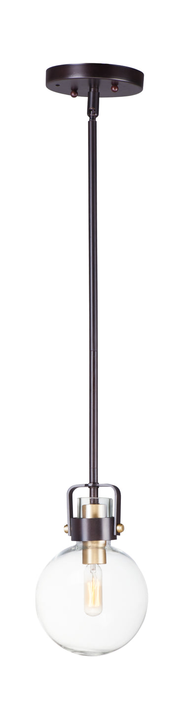 Maxim Lighting Bauhaus Mini Pendant Bronze/Satin Brass