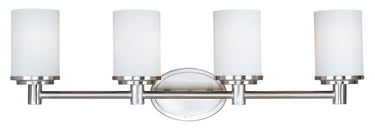 Maxim Lighting Cylinder 4-Light Bath Vanity Satin Nickel