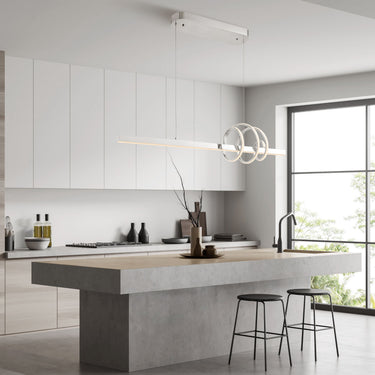 Finesse Decor Salzburg Linear Chandelier Chrome