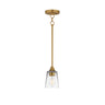 Maxim Lighting Hudson Mini Pendant Natural Aged Brass