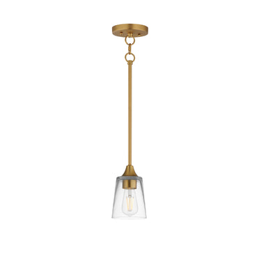 Maxim Lighting Hudson Mini Pendant Natural Aged Brass