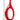 Finesse Decor Trombone Red Set of Two Vases