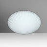 Katie 10 in Opal Matte glass, straight-on | Besa Lighting – Besa photographs the Katie 10 in the studio and the Katie 12 lit; both sizes share the same design