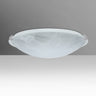 Trio 16 in Marble glass, straight-on | Besa Lighting