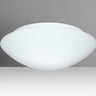 Nova 10 in White glass, straight-on | Besa Lighting
