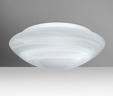 Nova 16 in Marble glass, straight-on | Besa Lighting