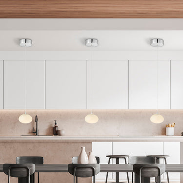 Finesse Decor Spanish Alabaster Pendant Chrome