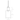 Minimalist A-Lamp Pendant Light with Replaceable LED for Hospitality Settings, Line Drawing