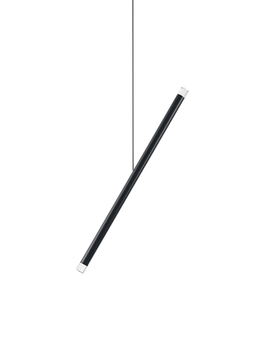 Lodes A-Tube Nano Duo LED suspension pendant in matte black finish