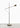 Premium Oluce G.O. floor lamp with movable horizontal arm and stylish design