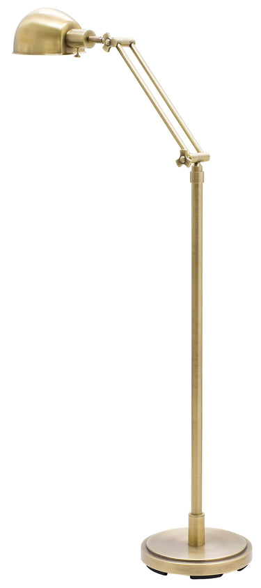 House of Troy Addison Adjustable Antique Brass Pharmacy Floor