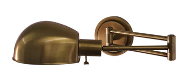 House of Troy Addison Antique Brass Pharmacy Wall Swing Arm Lamp