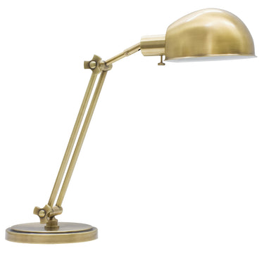 House of Troy Addison Adjustable Antique Brass Pharmacy Desk Lamp