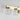 Natural Brass finish linear 5-light LED bathroom wall sconce.