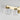 Natural Brass finish linear 5-light LED bathroom wall sconce.