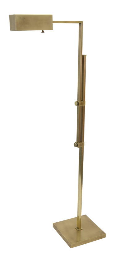 House of Troy Andover Adjustable Floor Lamps in Antique Brass