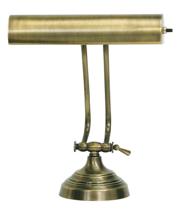 House of Troy Advent 10" Antique Brass Piano and Desk Lamps