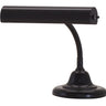 Black Advent 10" Gooseneck Piano & Desk Lamp – House of Troy studio photo