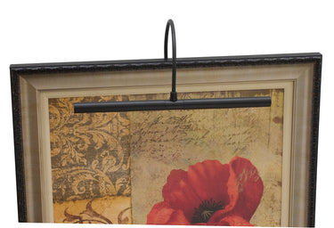 House of Troy Advent Profile LED 16" Black Plug-In Picture Lights