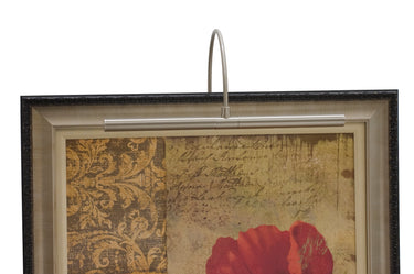 House of Troy Advent Profile 16" Satin Nickel Plug-In Picture Lights