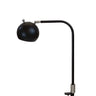 House of Troy Aria Clip on table lamp round globe black/satin nickel