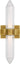 Langston Medium Fluted Glass Bath Sconce - angle
