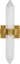 Langston Medium Fluted Glass Bath Sconce - angle