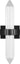 Langston Medium Fluted Glass Bath Sconce - angle