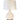 Abbeygale ivory ceramic cordless table lamp with antique brass base