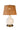 Rechargeable ivory ceramic table lamp with warm LED lighting
