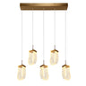 Aeyilana Brass Cluster Pendant Light HA0519301