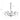 8-Arm Brass Chandelier with Glass Shade, 35 inch Wide, Modern Lighting
