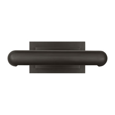 Adjustable brass picture light with integrated LED for residential or gallery art lighting