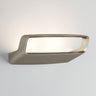Aile wall sconce by Lodes in matte champagne finish with integrated LED lighting
