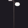 Oluce Alba 383 floor lamp with rectangular profile, warm diffused light, and universal dimmer function