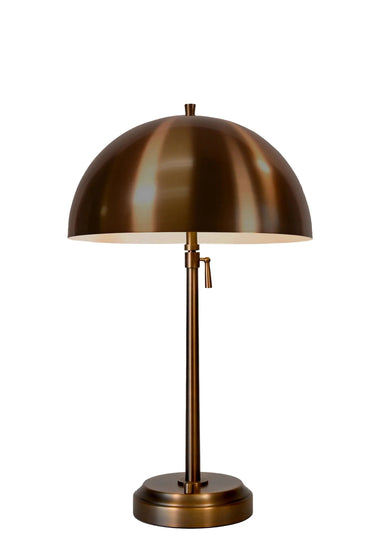 Rechargeable brass cordless table lamp for living room end table décor