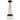 Elegant Alva 7-light chandelier for dining room with Copper Cord and Black Finish.