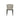 Modern Amed MW dining chair with light grey leatherette upholstered seat and black powder finish legs