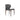 Amed MW dining chair front view with upholstered slipcover seat