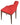 Amed contemporary dining chair with Camira Era red upholstery and wood legs by Soho Concept