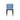 Modern Amed wood base dining chair by Soho Concept in blue Furni-soft leatherette upholstery