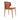 Soho Concept Amed wood dining chair featuring PPM-FR cinnamon leather upholstery