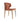Soho Concept Amed wood dining chair featuring PPM-FR cinnamon leather upholstery