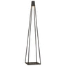 Visual Comfort Apex 72-inch Outdoor Floor Lamp with Triangular Design, Bronze
