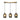 Apphia 3-Light 28" Gold Linear Pendant - Modern Brass Finish Hanging Light